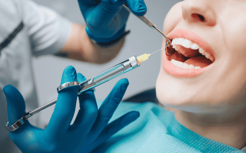 Dental instruments prepared for wisdom tooth removal